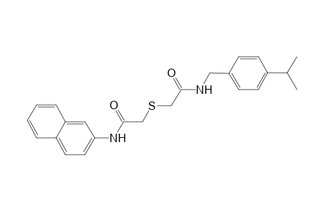 2-({2-[(4-isopropylbenzyl)amino]-2-oxoethyl}sulfanyl)-N-(2-naphthyl)acetamide