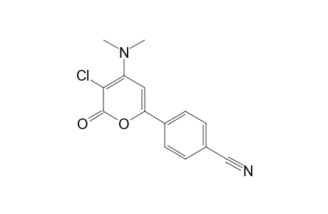 p-[3-chloro-4-(dimethylamino)-2-oxo-2H-pyran-6-yl]benzonitrile