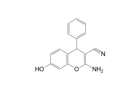 2-Amino-7-hydroxy-4-phenyl-4H-chromene-3-carbonitrile
