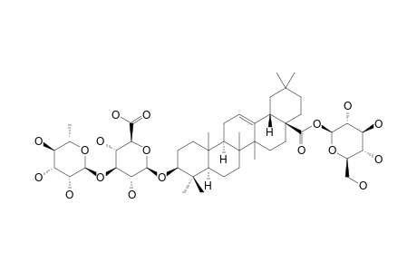 3-O-[ALPHA-L-RHAMNOPYRANOSYL-(1->3)-BETA-D-GLUCURONOPYRANOSYL]-28-O-BETA-D-GLUCOPYRANOSYL-OLEANATE