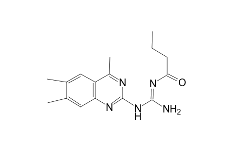 N''-[(E)-butanoyl]-N-(4,6,7-trimethyl-2-quinazolinyl)guanidine