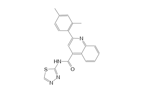 2-(2,4-dimethylphenyl)-N-(1,3,4-thiadiazol-2-yl)-4-quinolinecarboxamide
