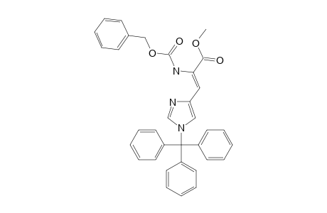 2-BENZYLOXYCARBONYLAMINO-3-(1-TRITYL-1H-IMIDAZOL-4-YL)-ACRYLIC-ACID-METHYLESTER