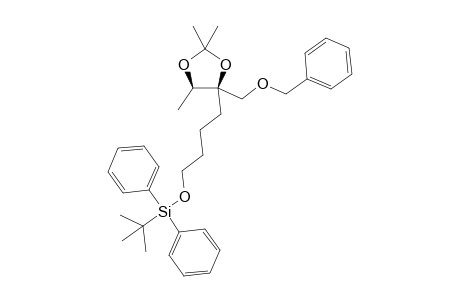 (4R*,5R*)-2,2,5-Trimethyl-4-[4-(tert-butyldiphenylsilyloxy)butyl]-4-benzyloxymethyl-1,3-dioxolane