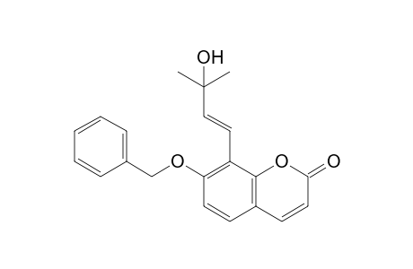 7-(benzyloxy)-8-[(E)-3-hydroxy-3-methyl-but-1-enyl]coumarin