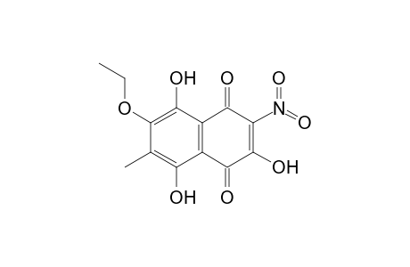 2,5,8-Trihydroxy-6(7)-ethoxy-7(6)-methyl-3-nitronaphthalene-1,4-dione