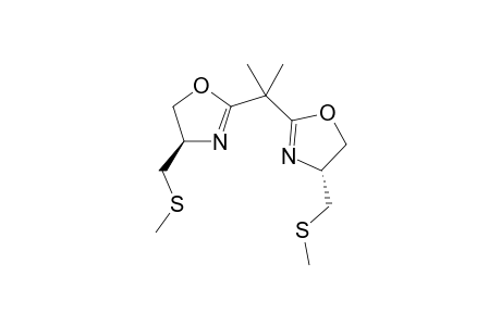 (4R)-2-[1-methyl-1-[(4R)-4-(methylsulfanylmethyl)-4,5-dihydrooxazol-2-yl]ethyl]-4-(methylsulfanylmethyl)-4,5-dihydrooxazole