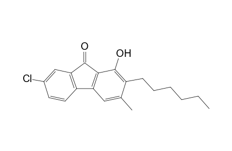 7-Chloro-2-hexyl-1-hydroxy-3-methyl-9H-fluoren-9-one