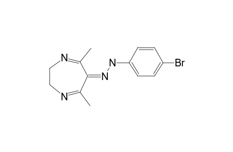 6H-1,4-Diazepin-6-one, 2,3-dihydro-5,7-dimethyl-, 4-bromophenylhydrazone