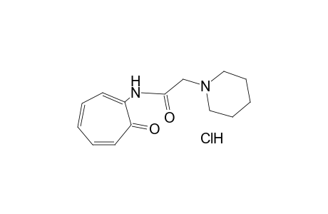 N-(7-oxo-1,3,5-cycloheptatrien-1-yl)-1-piperidineacetamide, hydrochloride