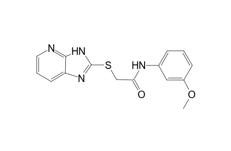 2-(3H-imidazo[4,5-b]pyridin-2-ylsulfanyl)-N-(3-methoxyphenyl)acetamide