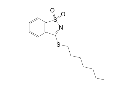 3-(heptylthio)-1,2-benzisothiazole, 1,1-dioxide