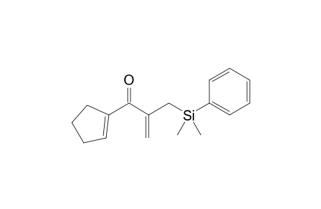 1-(1-cyclopentenyl)-2-[[dimethyl(phenyl)silyl]methyl]-2-propen-1-one