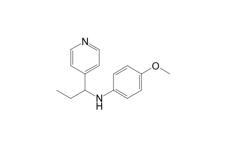 N-(4-Methoxyphenyl)-N-[1-(4-pyridyl)propyl]amine