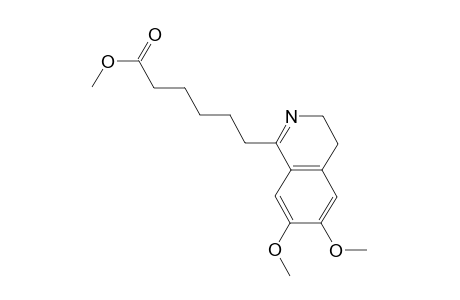 3,4-Dihydro-6,7-dimethoxy-1-isoquinolinhexanoic acid methylester