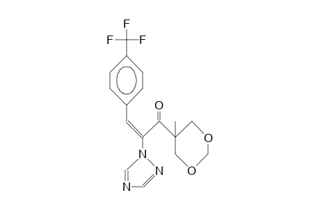 cis-3-(4-Trifluoromethyl-phenyl)-1-(5-methyl-1,3-dioxan-5-yl)-2-(1,2,4-triazolyl)-2-propen-1-one