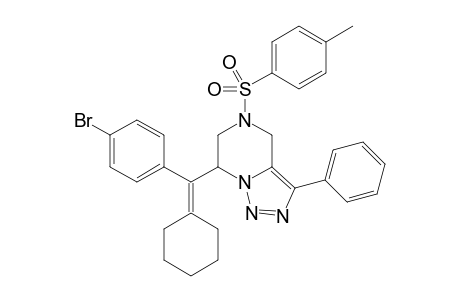 7-((4-Bromophenyl)(cyclohexylidene)methyl)-3-phenyl-5-tosyl-4,5,6,7-tetrahydro[1,2,3]triazolo[1,5-a]pyrazine