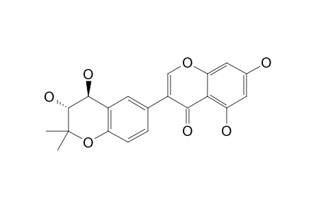 DIHYDROISODERRONDIOL;(3''S,4''R)-TETRAHYDROXY-2'',2''-DIMETHYL-3'',4''-DIHYDROPROPANO-(5'',6'';3'',4'')-ISOFLAVONE