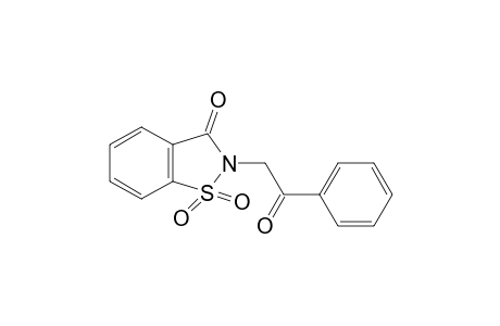 2-phenacyl-1,2-benzisothiazolin-3-one, 1,1-dioxide