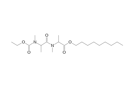 Alanylalanine, N,N'-dimethyl-N-ethoxycarbonyl-, nonyl ester