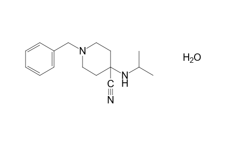 1-benzyl-4-(isopropylamino)isonipecotonitrile, hydrate