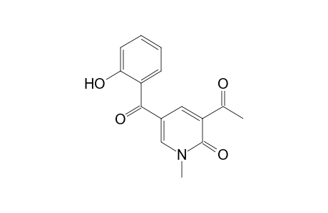 3-acetyl-1-methyl-5-salicyloyl-2(1H)-pyridone