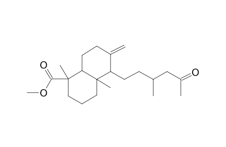 1-Naphthalenecarboxylic acid, decahydro-1,4a-dimethyl-6-methylene-5-(3-methyl-5-oxohexyl)-, methyl ester, [1S-[1.alpha.,4a.alpha.,5.alpha.(R*),8a.alpha.]]-