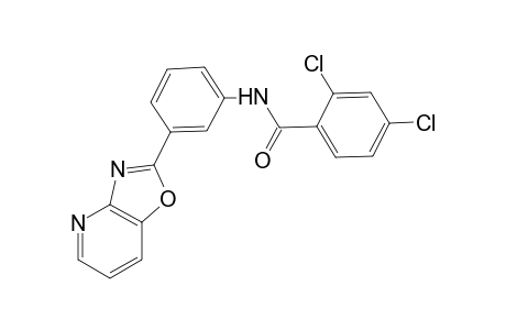 2,4-dichloro-N-(3-[1,3]oxazolo[4,5-b]pyridin-2-ylphenyl)benzamide