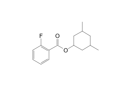 2-Fluorobenzoic acid, 3,5-dimethylcyclohexyl ester