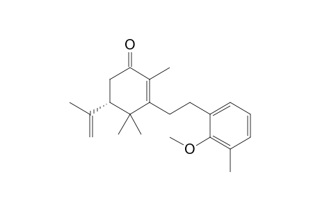 (+)-(5S)-5-isopropenyl-3-[2-(2-methoxy-3-methylphenyl)ethyl]-2,4,4-trimethylcyclohex-2-enone