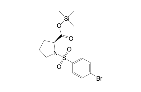 L-Proline, 1-[(4-bromophenyl)sulfonyl]-, tms