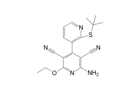 2-Amino-2'-tert-butylthio-6-ethoxy[3,4']bipyridine-3,5-dicarbonitrile