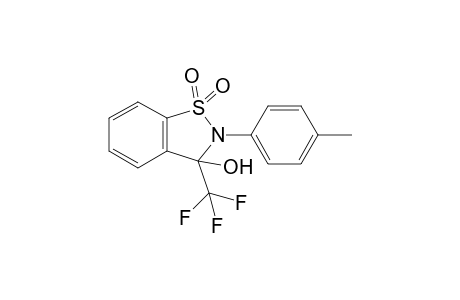 2-(4-Methylphenyl)-3-trifluoromethyl-3-hydroxy-2,3-dihydro-1,2-benzisothiazole 1,1-dioxide