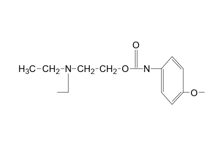 2-(diethylamino)ethanol, p-methoxycarbanilate (ester)