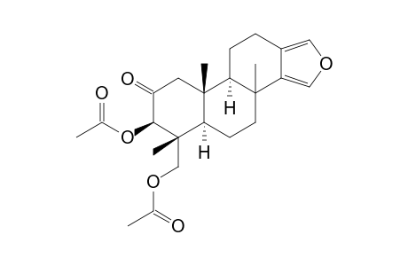 18-Nor-16-oxaandrosta-13(17),14-dien-2-one, 3-(acetyloxy)-4-[(acetyloxy)methyl]-4,8-dimethyl-, (3.beta.,4.beta.,5.alpha.)-