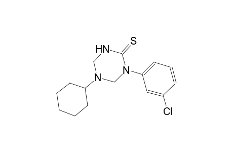 1-(3-chlorophenyl)-5-cyclohexyltetrahydro-1,3,5-triazine-2(1H)-thione