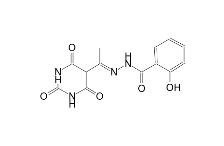 benzoic acid, 2-hydroxy-, 2-[(E)-1-(hexahydro-2,4,6-trioxo-5-pyrimidinyl)ethylidene]hydrazide