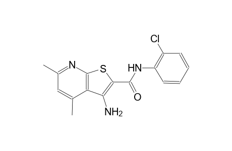 3-amino-N-(2-chlorophenyl)-4,6-dimethylthieno[2,3-b]pyridine-2-carboxamide