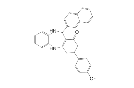 3-(4-methoxyphenyl)-11-(2-naphthyl)-2,3,4,5,10,11-hexahydro-1H-dibenzo[b,e][1,4]diazepin-1-one