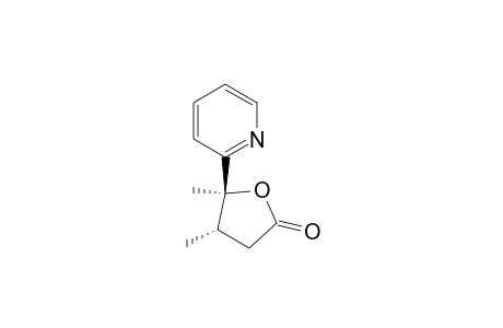 (trans)-4,5-Dimethyl-5-(2'-pyridinyl)-tetrahydrofuran-2-one