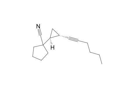 1-[(1S,2S)-2-hex-1-ynylcyclopropyl]cyclopentanecarbonitrile