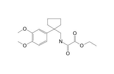 Oxalic acid, monoamide, N-[[1-(3,4-dimethoxyphenyl)cyclopentyl]methyl]-, ethyl ester