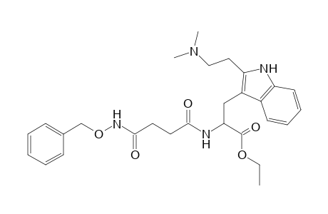 Ethyl 2-({4-[(benzyloxy)amino]-4-oxobutanoyl}amino)-3-[2-(dimethylaminoethyl)-1H-indol-3-yl]propionate