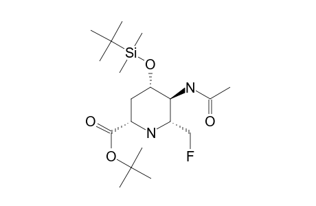 TERT.-BUTYL-(2S,4S,5S,6R)-5-ACETAMIDO-4-[(TERT.-BUTYL)-DIMETHYLSILYLOXY]-6-(FLUOROMETHYL)-PIPERIDINE-2-CARBOXYLATE