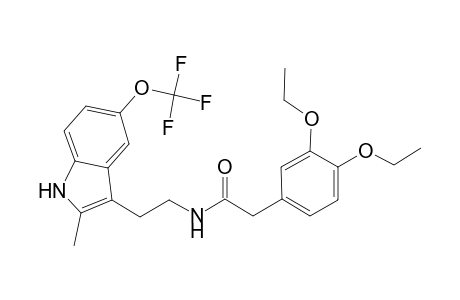 benzeneacetamide, 3,4-diethoxy-N-[2-[2-methyl-5-(trifluoromethoxy)-1H-indol-3-yl]ethyl]-