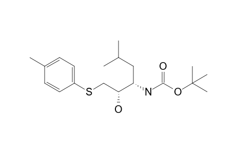 (2S,3S)-N-(Tert-butoxycarbonyl)-3-amino-5-methyl-1-[(4-methylphenyl)sulfenyl]-2-hexanol