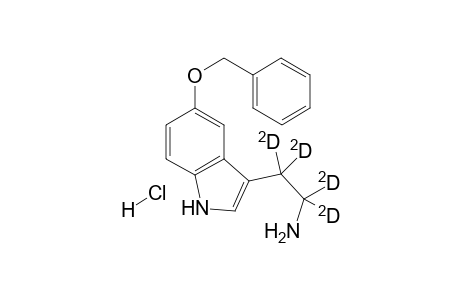 Hydrochloride of o-benzyl-.alpha.,.alpha.,.beta.,.beta.-D4-serotonin
