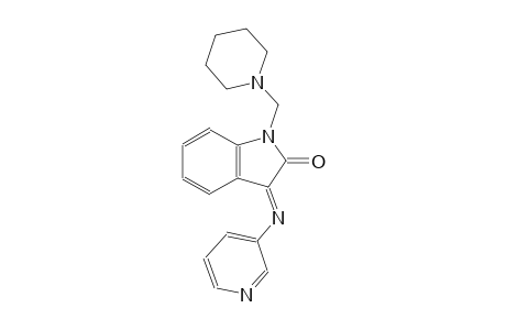 (3E)-1-(1-piperidinylmethyl)-3-(3-pyridinylimino)-1,3-dihydro-2H-indol-2-one