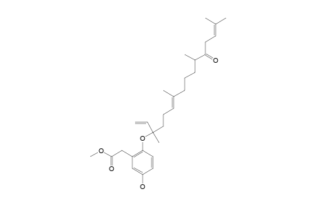 NAHOCOL-B;METHYL-5-HYDROXY-2-(O)-[12'-OXO-3',7',11',15'-TETRAMETHYL-1',6'(E),14'-HEXADECATRIEN-3'-YL]-PHENYLACETATE