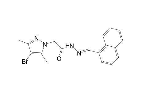 2-(4-bromo-3,5-dimethyl-1H-pyrazol-1-yl)-N'-[(E)-1-naphthylmethylidene]acetohydrazide